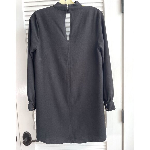 Olivaceous Black Long Sleeve Flowy Open Front with Collar Womens' Sz S - Picture 2 of 9